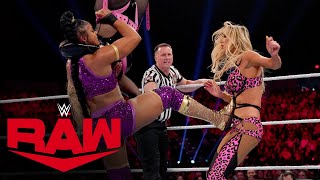 Bianca Belair amp Liv Morgan vs Carmella amp Natalya Raw July 4 2022 [upl. by Sander]