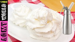 How to make Whipped Cream  ISI Whipped Cream Dispenser  Quick Whipped Cream  YUMMY ❤ [upl. by Nnagem]