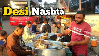 20 YEARS OLD FOOD POINT  CHEAPEST BREAKFAST IN LAHORE  RM Food Vlog [upl. by Kotta]