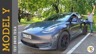 Tesla MODEL Y Prova su strada tecnologia autonomia prezzo prestazioni [upl. by Alleris488]