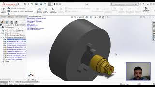 CAM  Torno CNC  SolidWorks [upl. by Lipski]