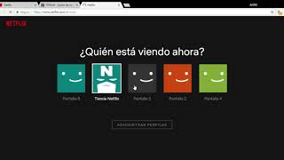 Administrar Perfiles Netflix [upl. by Menis]