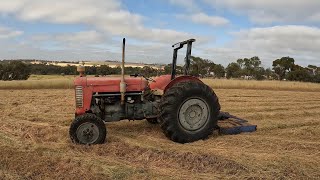 How to start and drive a Massy Ferguson 65 tractor [upl. by Ttihw]