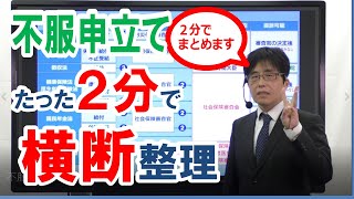 【社労士】不服申立てをたった２分で横断整理します【神まとめ】 [upl. by Miru]