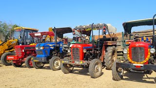 JCB 3dx Xpert Backhoe Loading Tractor Stuck in Mud New Mahindra 475 Eicher 380 2 Massey 1035  JCB [upl. by Ammann]