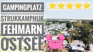 CAMPINGPLATZ STRUKKAMPHUK FEHMARN  5 Sterne Campingplatz Ostsee [upl. by Atinihs]