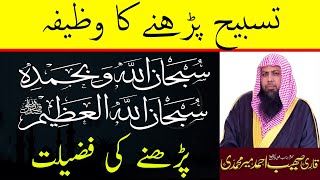 Subhanallahi Wa Bihamdihi Subhan Allahil Azeem Ki Fazilat  Qari Sohaib Ahmed Meer Muhammadi [upl. by Icam244]