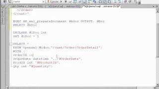 SQL 2008 OPENXML Column Patterns ColPattern Lab 41 [upl. by Jt]