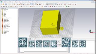 CST Elementary Training Design of a Rectangular Parallelepiped [upl. by Ellenoj]