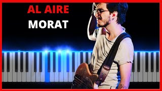 Morat  Al Aire  Piano Tutorial  Partitura l Midi [upl. by Ealasaid]