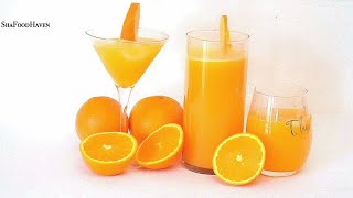 HOW TO MAKE FRESH ORANGE JUICE IN A BLENDER HEALTHY EASY amp DELIGHTFUL [upl. by Fiske307]