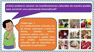 Conocemos las manifestaciones culturales para fortalecer la convivencia intercultural [upl. by Anemij]