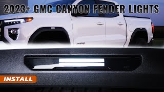 2023 GMC Canyon Fender Lights Installation Guide  Switchback or Running Light amp Sequential Signal [upl. by Anwat519]