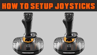 How To Setup Joysticks  Thrustmaster T16000M  Farming Simulator [upl. by Schoenberg14]