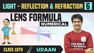 Light  Reflection amp Refraction 06  Lens Formula  Magnification  Numerical  Class 10  NCERT [upl. by Elmira]