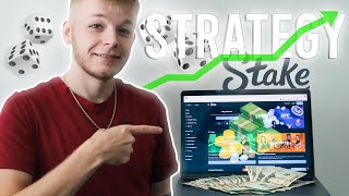 INSANE Dice Strategy for Making 200 a Day EASY  Gambling on Stake [upl. by Kravits557]