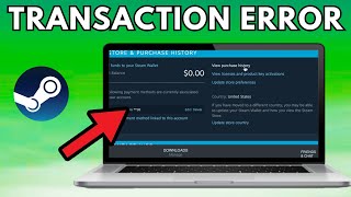 How To Fix Steam Pending Transaction Error [upl. by Hasseman643]