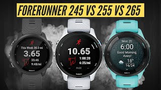 Garmin Forerunner 245 vs 255 vs 265 QUAL O MELHOR [upl. by Salvay]