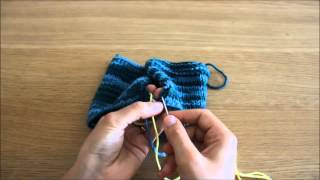 Curso de trico  Querido tricot Costura lateral side seams [upl. by Ihcehcu]