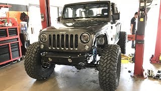 Prorock 60s swap 40s and beadlocks Install Jeep JK VLOG Its lit [upl. by Grace]