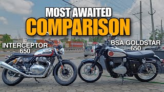 Bsa Gold Star 650 vs Interceptor 650  Detailed Comparison [upl. by Staci]