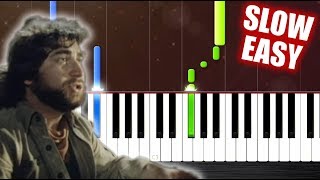 Toto  Africa  SLOW EASY Piano Tutorial by PlutaX [upl. by Andel]