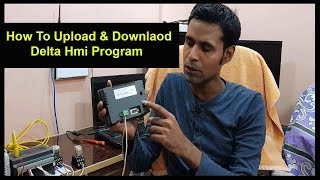 How to Upload and Download Program From Delta Hmi  Basic Plc Part 4 [upl. by Llerrehs]