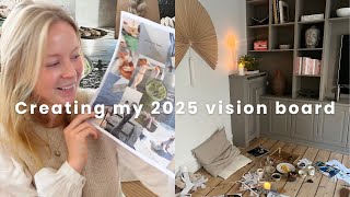 CREATING MY 2025 VISION BOARD  REFLECTING ON GOALS FROM 2024 [upl. by Azial]