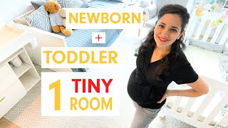 SMALL BABY ROOM IDEAS  Newborn and Toddler Shared Room [upl. by Elac]