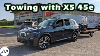 2021 BMW X5 45e – Towing Review [upl. by Given]