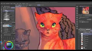 She loves you Fireheart  Warrior Cats Speedpaint [upl. by Oigaib219]