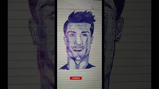 Cr ronaldo drawing art youtubeshorts viralvideo arttonature750 [upl. by Desmund]