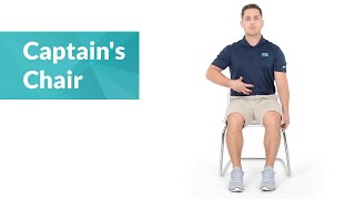 Seated Captains Chair Exercise [upl. by Packston]