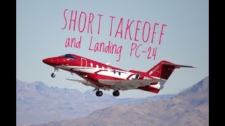 PC24 Short Takeoff amp Short Landing Pilatus Jet [upl. by Eva]