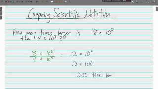 Estimating and Comparing Scientific Notation [upl. by Halullat]