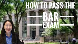 How to Pass the Bar Exam Tips from an Attorney who took 3 Exams California Virginia North Carolina [upl. by Gnoht334]