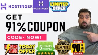 Hostinger Coupon Code 2024  ✅ 👉 91 Maximum Discount AVAIL NOW [upl. by Phillips]