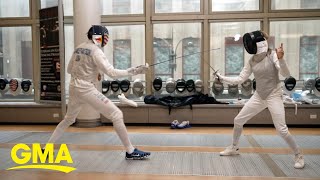 GMA tries fencing at 2024 Summer Games [upl. by Jacques]