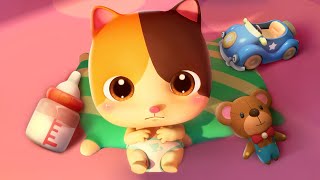 Dont Cry Baby Kitten  Baby Care  Diaper Change  BabyBus  Kids Songs and Cartoons [upl. by Lilli844]