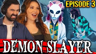 DEMON SLAYER EPISODE 3 REACTION Sabito and Makomo 1x3 REACTION [upl. by Smoht]