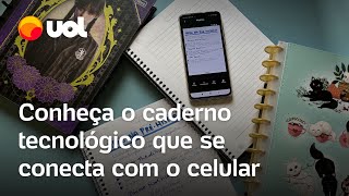 Caderno tecnológico Tilibra Connect permite criar fichas e revisar matéria pelo celular veja review [upl. by Acsot]