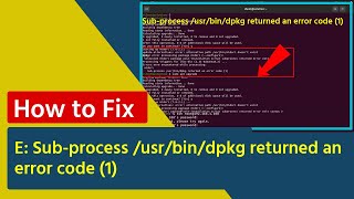 how to fix E Subprocess usrbindpkg returned an error code 1 [upl. by Marasco724]