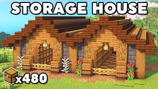 Minecraft 2 Player Storage House Tutorial [upl. by Borchert437]