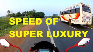 SPEED OF APSRTC SUPER LUXURY BUS SPEED AT LOW RISK ALWAYS SAFE BENGALURU TO NELLORE  Xtreme 200S [upl. by Esilram802]