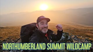 NORTHUMBERLAND SUMMIT WILDCAMP  Camping in my new tent MSR Tindheim 2 [upl. by Atiruam]