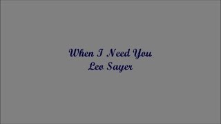 Leo Sayer  When I Need You 1976 Official Music Video [upl. by Felecia130]