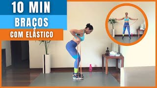 10 MIN TREINO PARA BRAÇOS COM ELÁSTICO EM CASA [upl. by Sheeree]