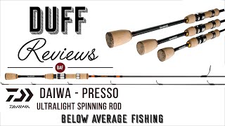 Daiwa Presso 8 Ultralight Spinning Rod  Stress Test  Review [upl. by Myers]