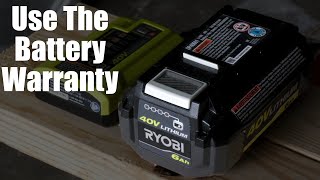 Using Ryobis Battery Warranty [upl. by Ietta]