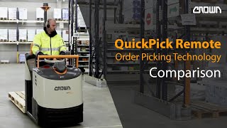 Crown Order Pickers  QuickPick® Remote  Optimise your picking process [upl. by Lenssen]